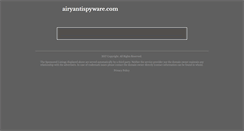 Desktop Screenshot of airyantispyware.com
